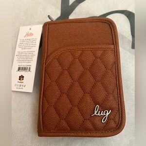 NEW - LUG Pilot Matte Luxe VL Passport Wallet in Copper NWT